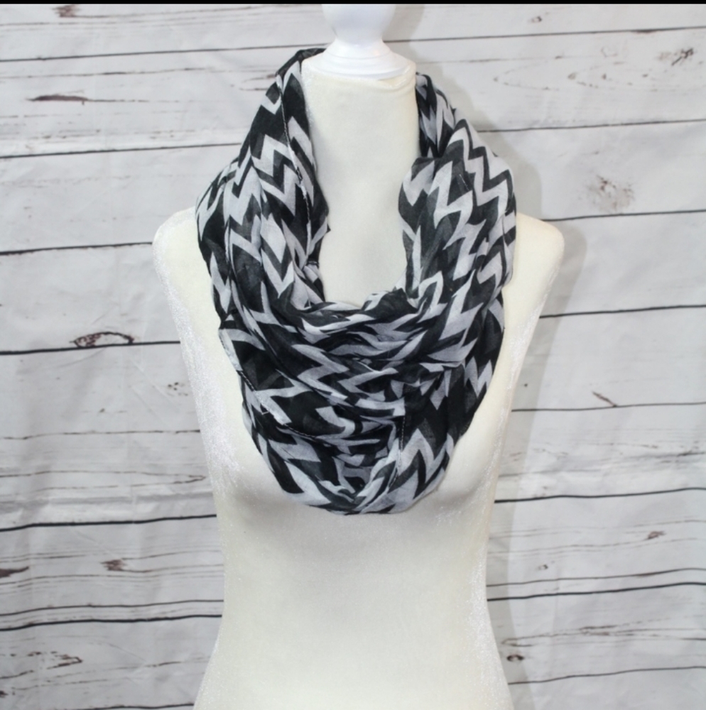 Charlotte Russe Chevron Print Infinity Scarf